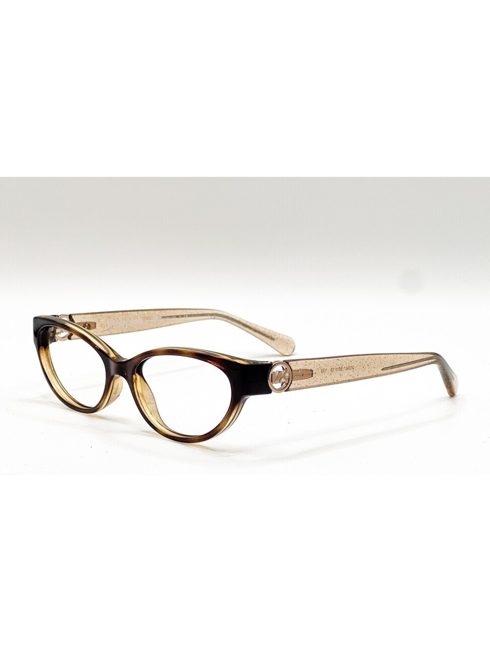 Michael Kors MK 8017 3104 Dark Tortoise/Taupe Glitter Eyeglass Frames 50-15